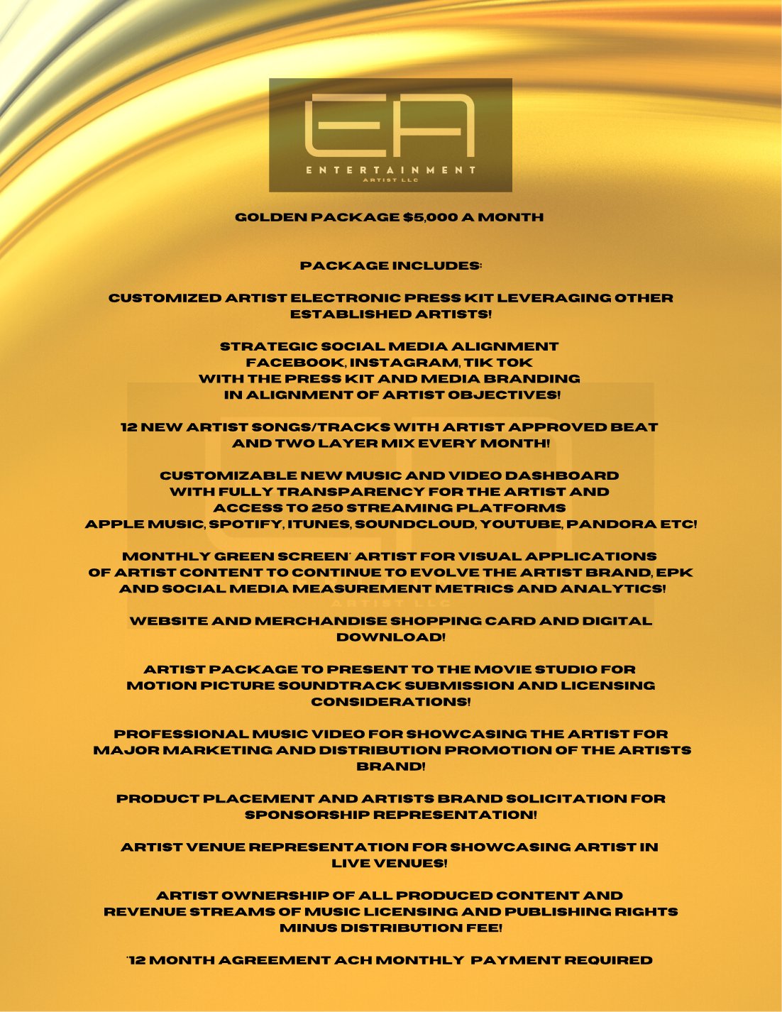 Gold $5,000 a month